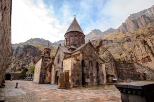 Sameba Kirche am Berg Kasbek